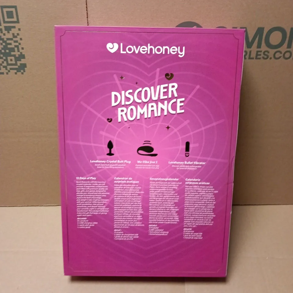 SEALED LOVEHONEY DISCOVER ROMANCE 12-DAY CALENDAR