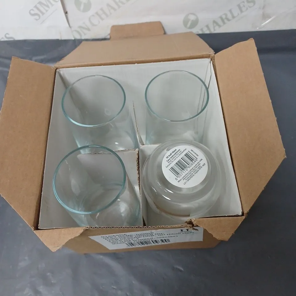 LOT OF 4 GEORGE HOME DRINKING GLASSES