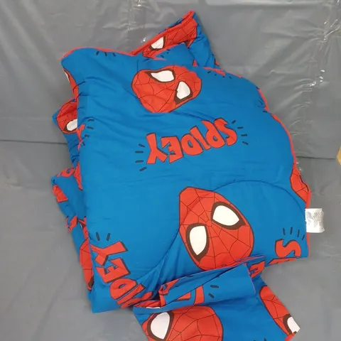 DOUBLE SPIDERMAN BLANKET IN NAVY MULTI