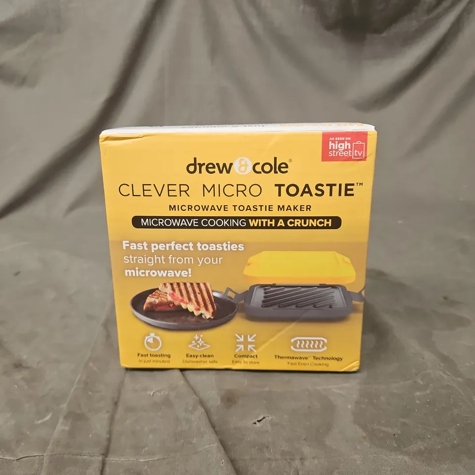 DREW & COLE CLEVER MICRO TOASTIE – MICROWAVE TOASTIE MAKER (BOXED)