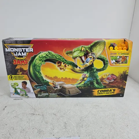 BOXED MONSTER JAM MINI JAM COBRA'S CRAZY ESCAPE