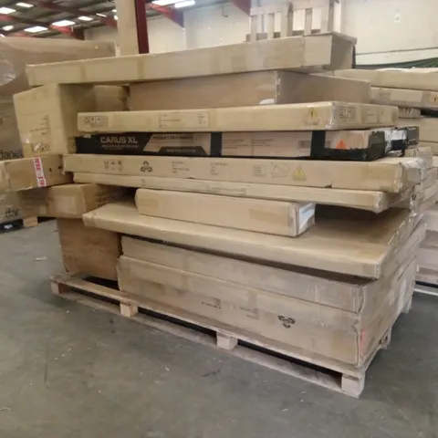 PALLET OF ASSORTED DESIGNER INCOMPLETE FURNITURE PARTS AND PIECES