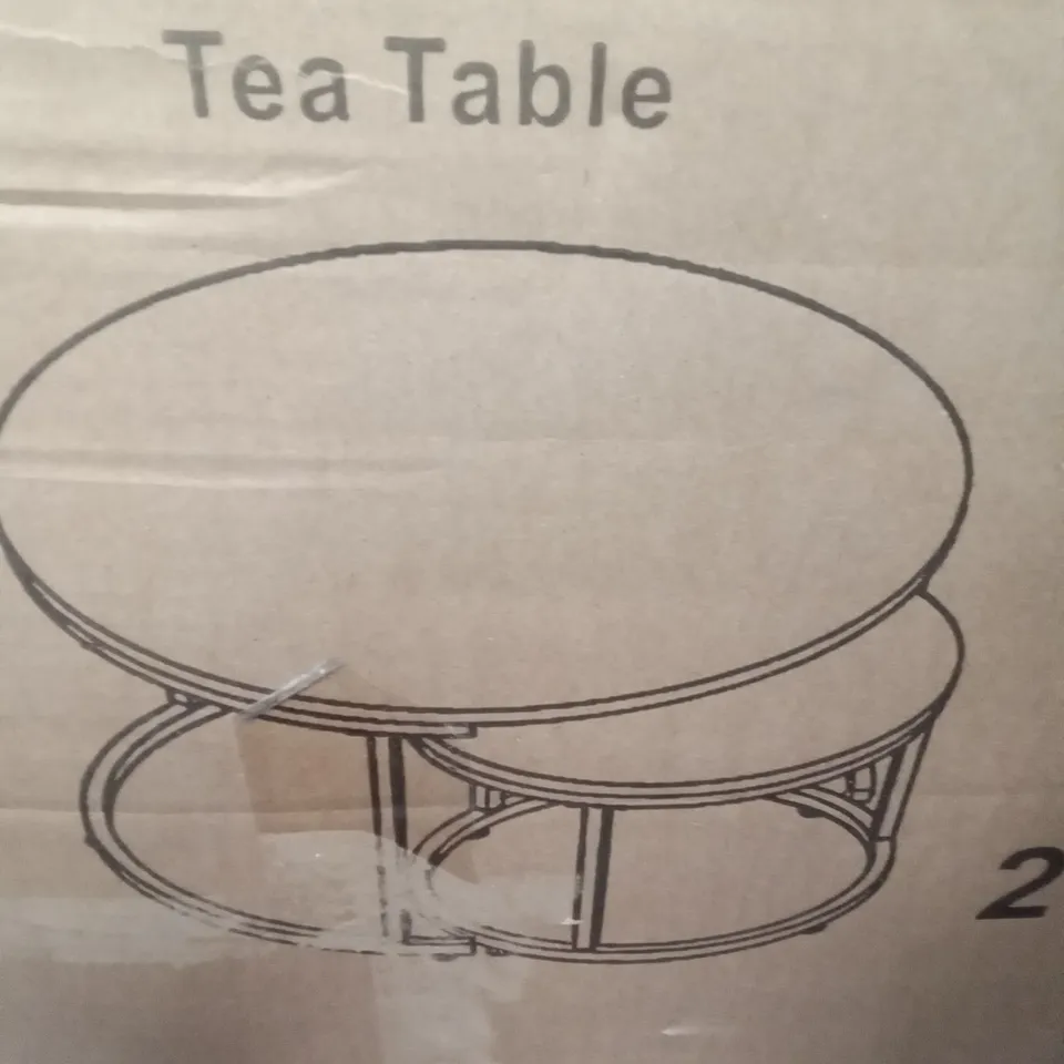 BOXED 2 PIECE FRAME COFFEE TABLE SET