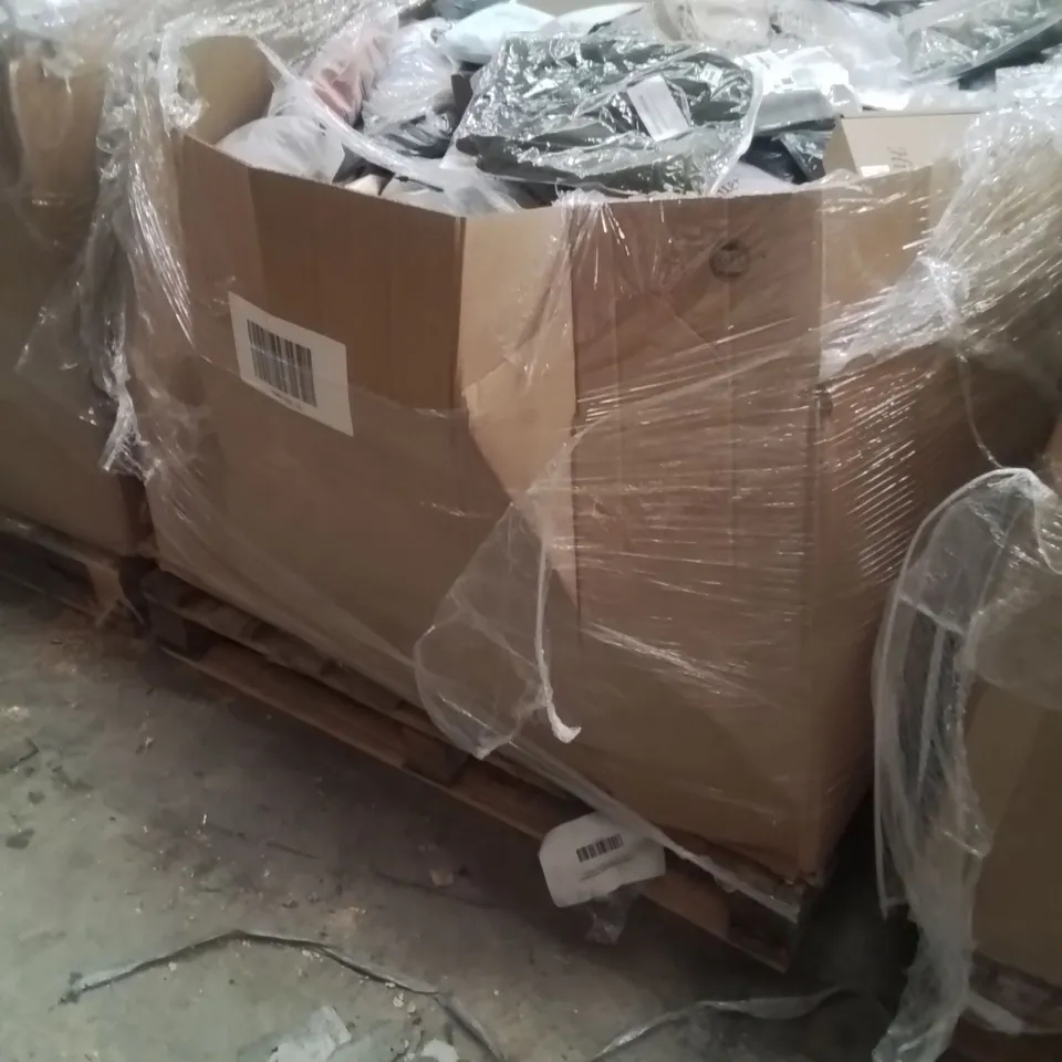 PALLET OF WOMEN'S AND MEN'S CLOTHING,SHOES,SWIMWEAR,LINGERIE PRODUCTS AND ITEMS TO INCLUDE;SHOES,BELT,JUMPER