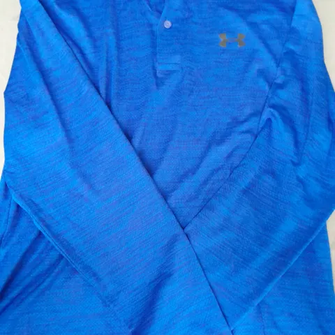 UNDER ARMOUR THE PERFORMANCE POLO TOP IN BLUE SIZE SMALL