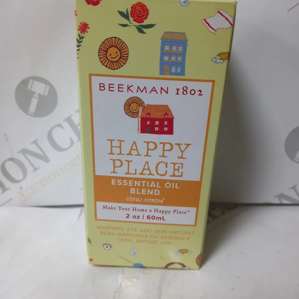 BEEKMAN 1802 HAPPY PLACE ESSENTIAL OIL BLEND CITRUS SECENTED