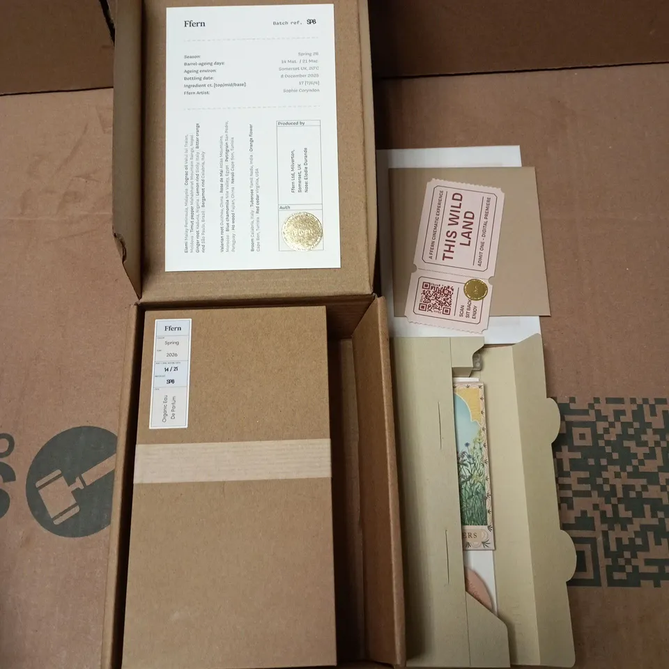 BOXED AND SEALED FFERN SPRING 2026 ORGANIC EAU DE PARFUM