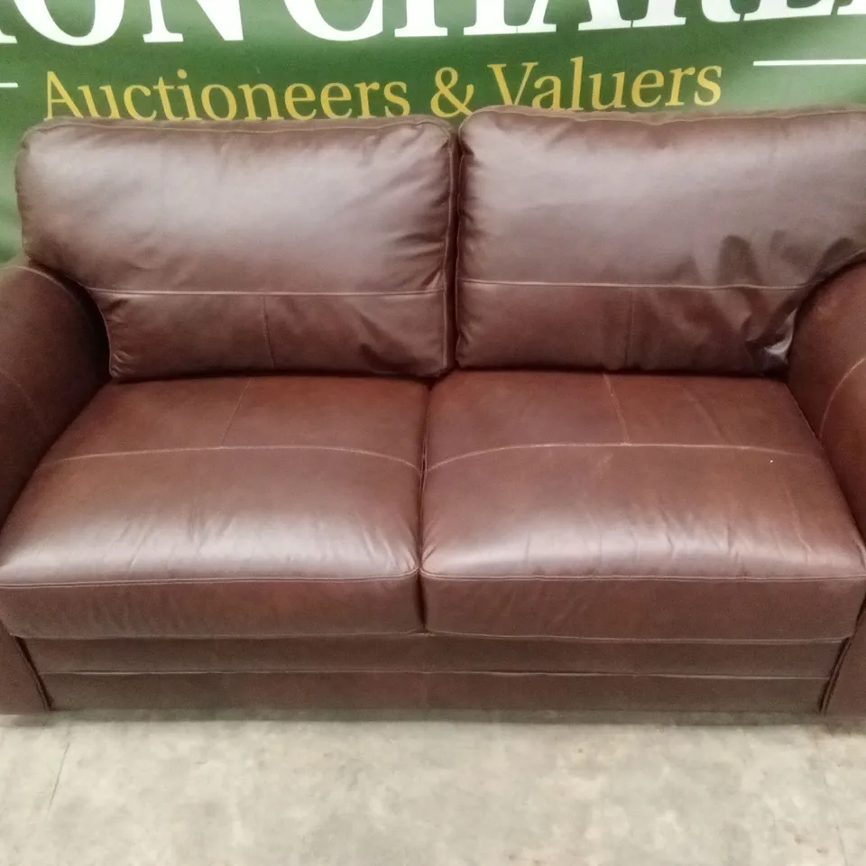 VANTAGE ITALIAN LEATHER 3 SEATER SOFA RRP £1199