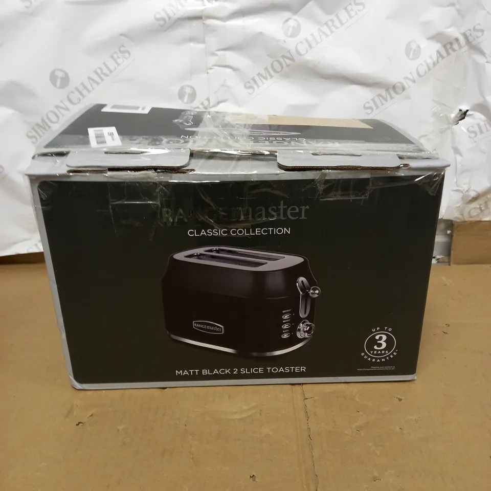 RANGEMASTER RMCL2S201BK CLASSIC BLACK 2 SLICE TOASTER