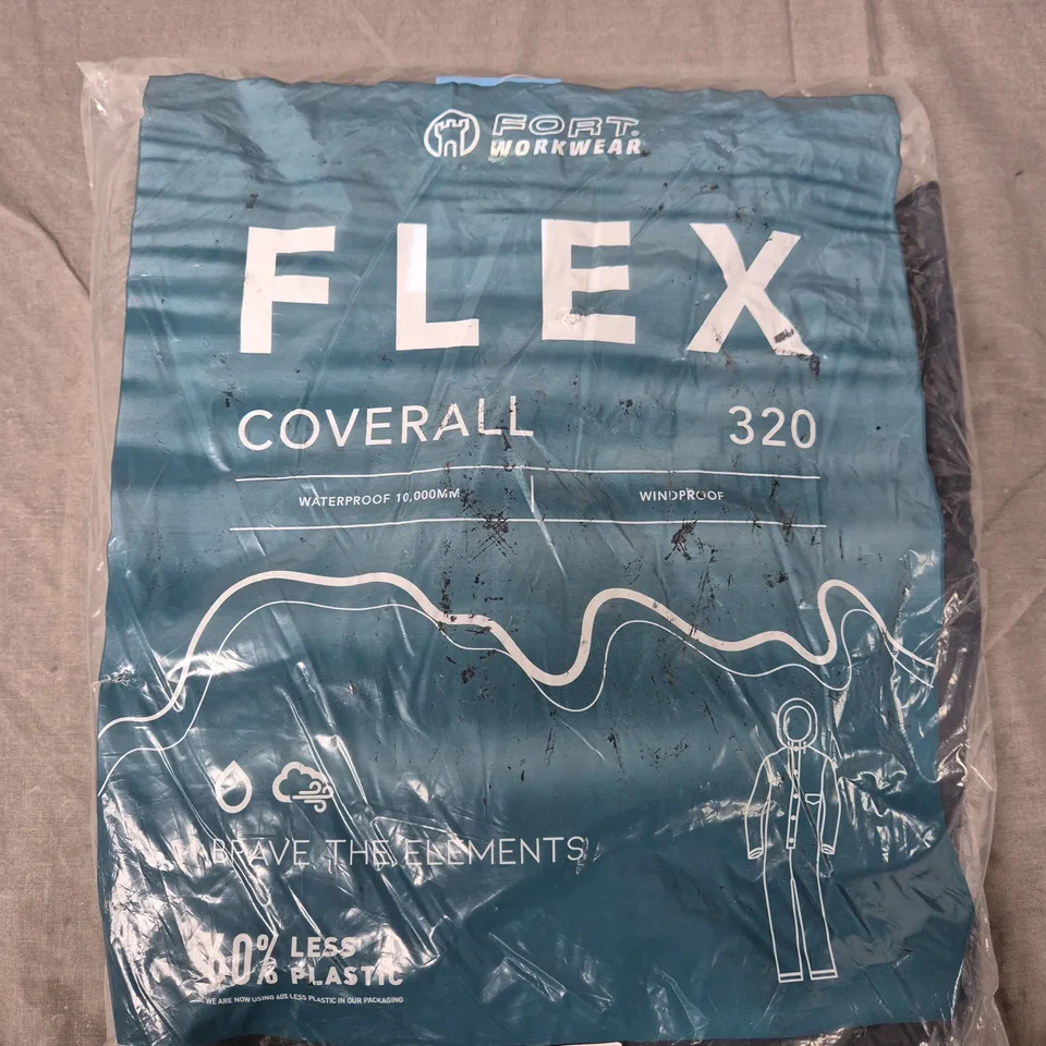 BAGGED FORT WORKWEAR FLEX COVERALL IN NAVY - 2XL