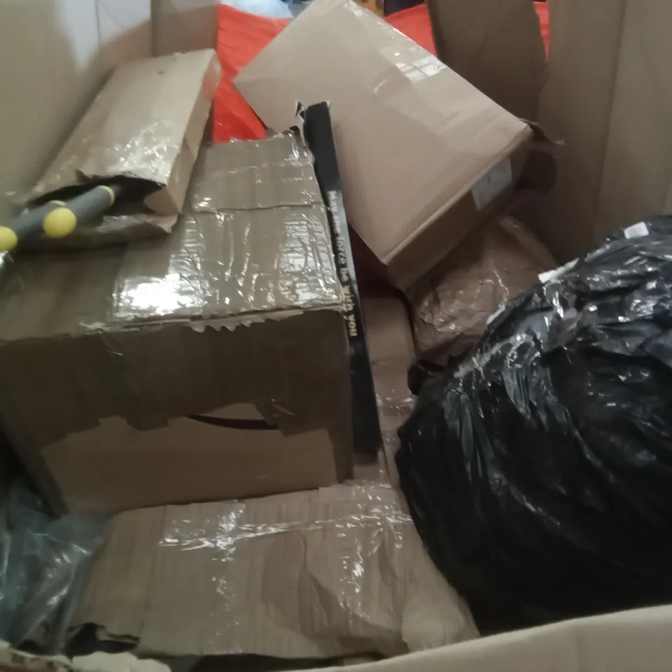 PALLET OF ASSORTED ITEMS INCLUDING EONBON BREAD MAKER, NORTHERN STONE JUNIOR BASKETBALL SYSTEM, INVENTOR DEHUMIDIFIER, AICOK JUICE EXTRACTOR, TOWEL RAIL