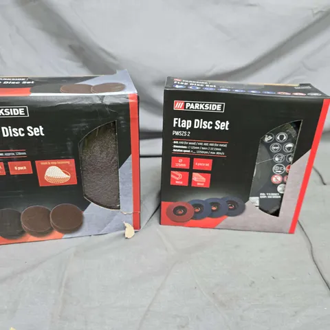 BOX OF APPROXIMATELY 35 ASSORTED ANGLE GRINDER DISC SETS