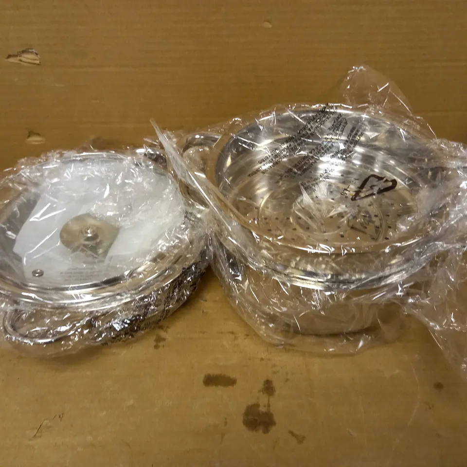 PRIMA KITCHENWARE STAINLESS STEEL STEAMER SET