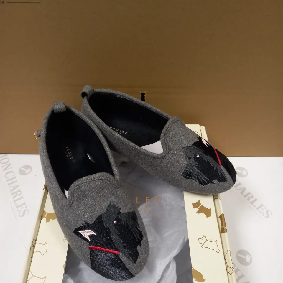 RADLEY HOUSE SHOE/SLIPPER GREY - SIZE UK 6
