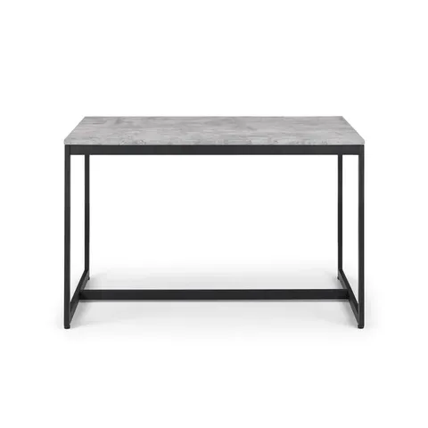 BOXED BROOKLINE 80cm DINING TABLE - BLACK/CONCRETE (1 BOX)