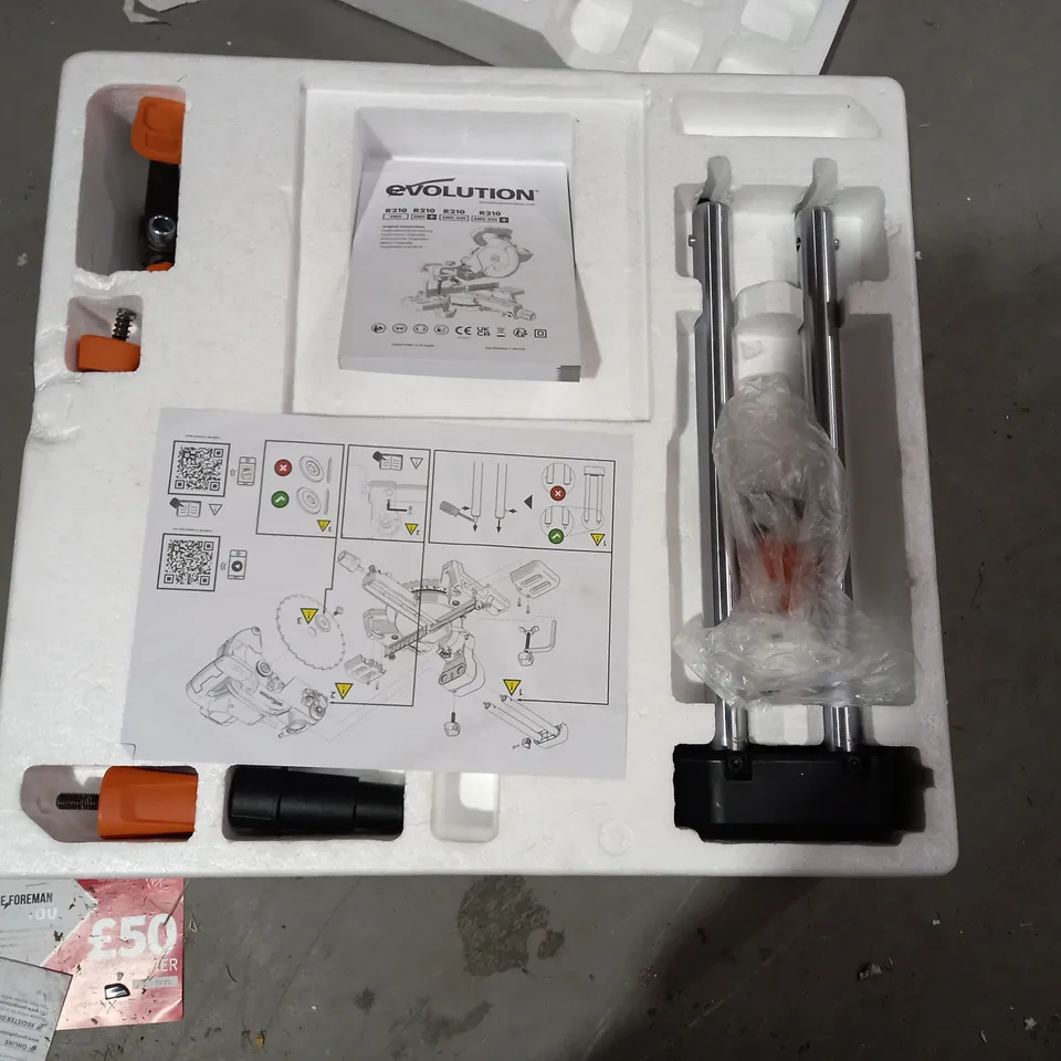 EVOLUTION POWER TOOLS R210SMS-300+ SLIDING MITRE SAW