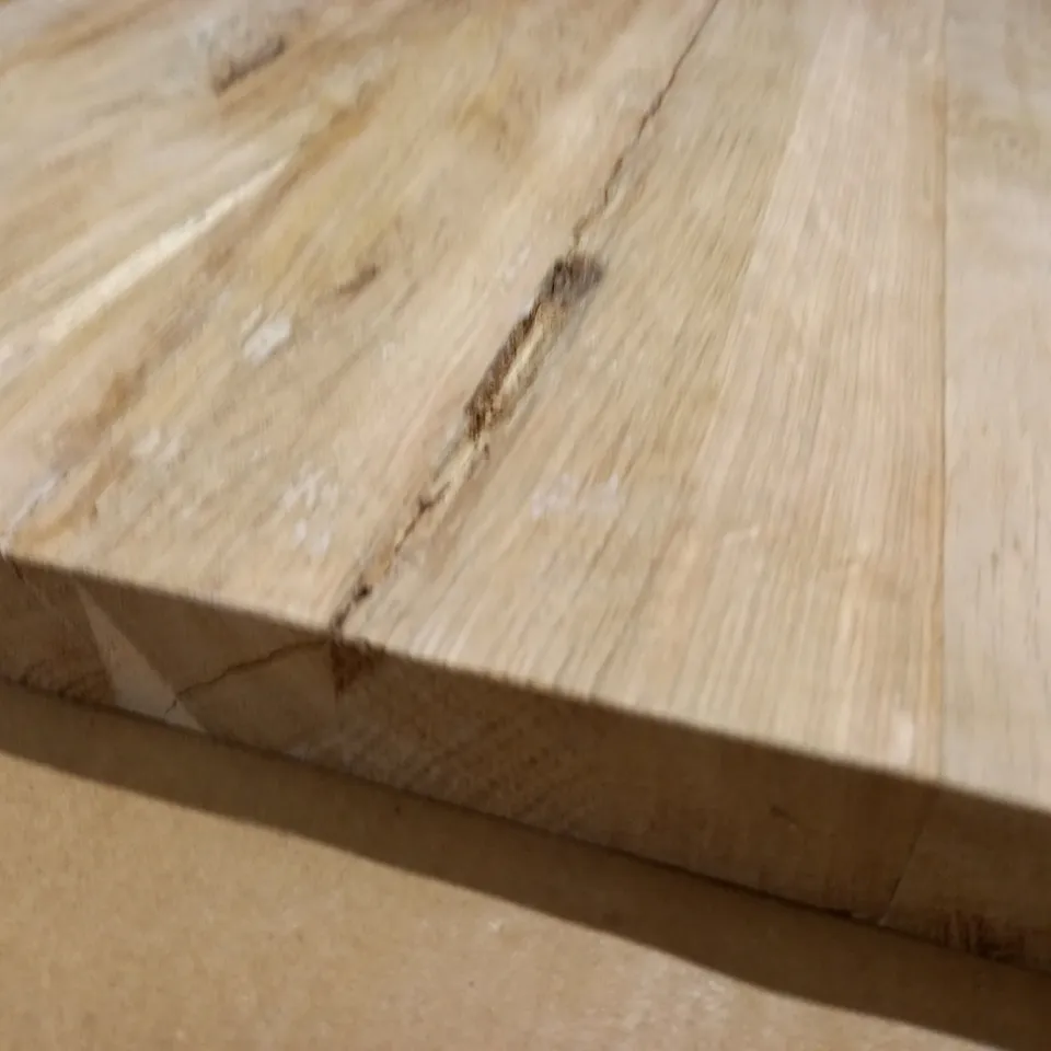 SOLID WOODEN BOARD MEASURING  70 X 46 X 3CM - CRACKED