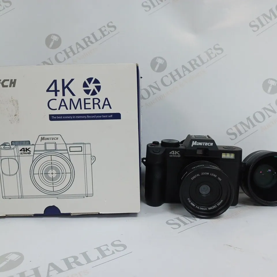 BOXED MONITECH 4K CAMERA IN BLACK