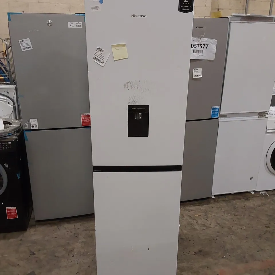 HISENSE FREESTANDING 50/50 FRIDGE FREEZER IN WHITE, MODEL: RB327N4WW1