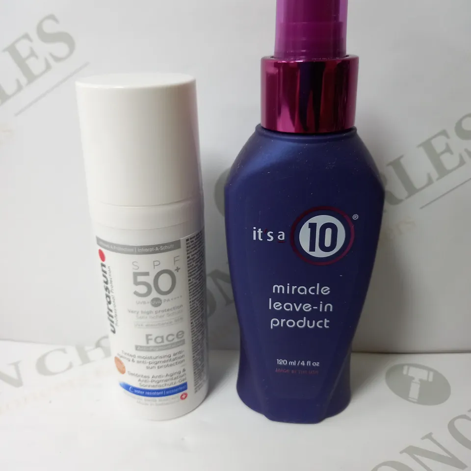 LOT OF 2 ITEMS - ULTRASUN / ITS A 10 CREAM 