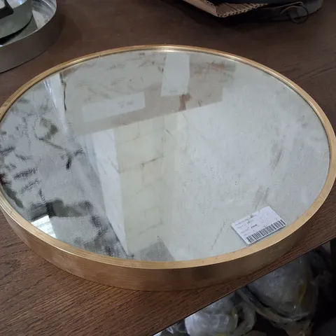 YARDLEY ROUND GOLD MIRROR 40CM