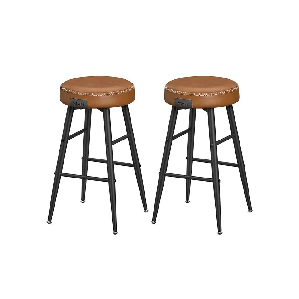 BOXED VASAGLE EKHO COLLECTION BAR STOOLS SET OF 2