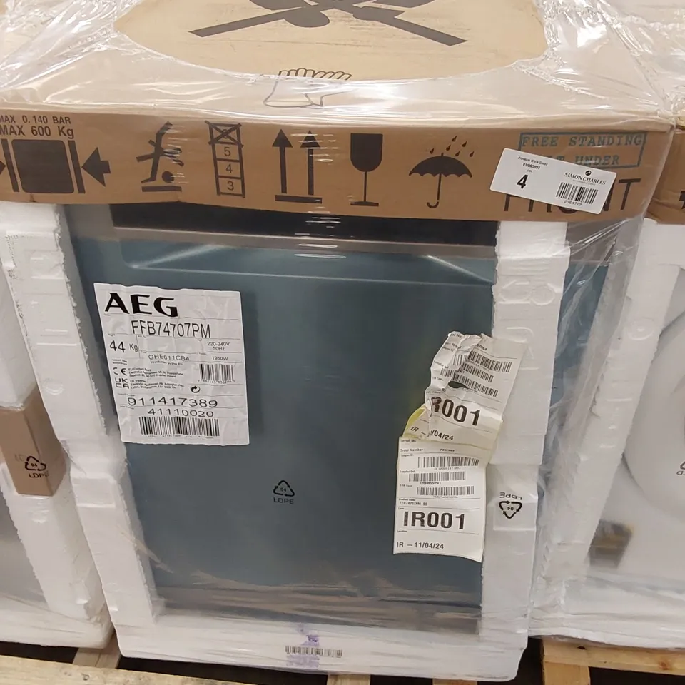AEG FFB74707PM FREESTANDING DISHWASHER, STAINLESS STEEL