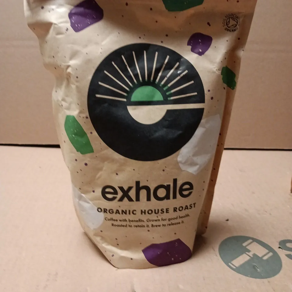 EXHALE ORGANIC HOUSE ROAST COFFEE 450G