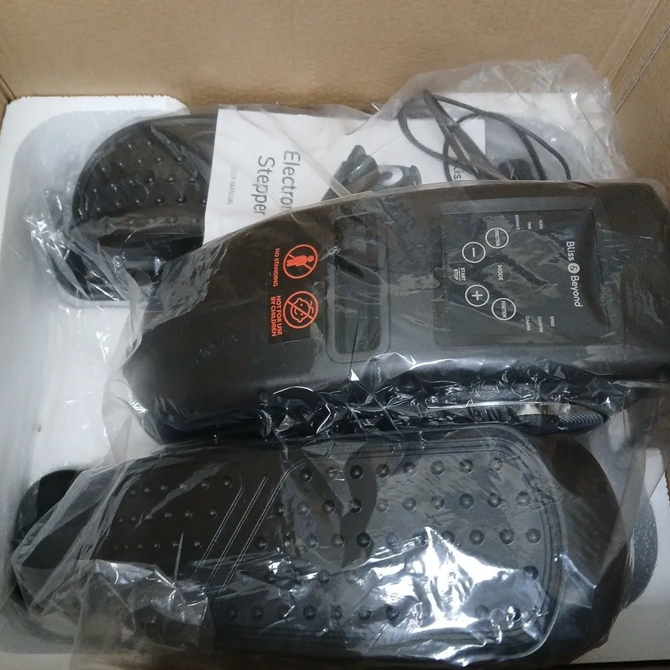 BOXED BLISS & BEYOND ELECTRONIC STEPPER IN BLACK