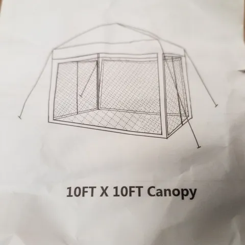 BOXED 10×10FT CANOPY - GREY