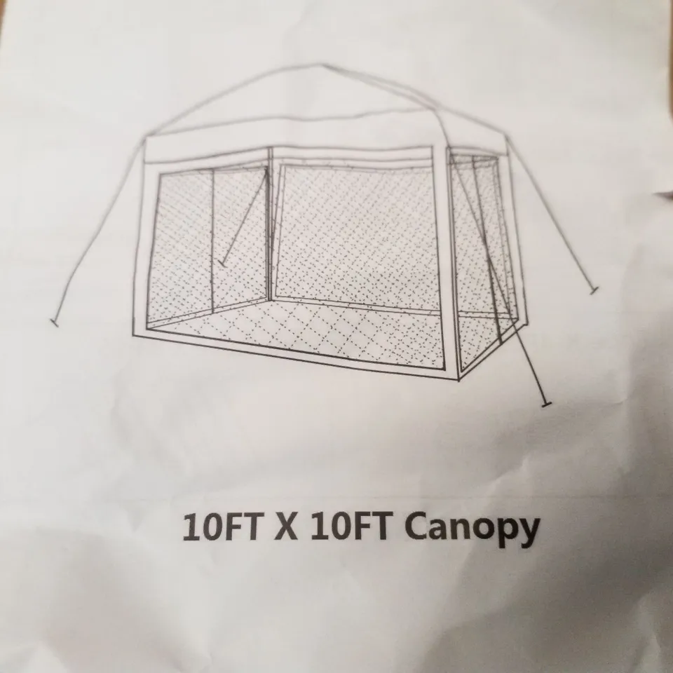 BOXED 10×10FT CANOPY - GREY