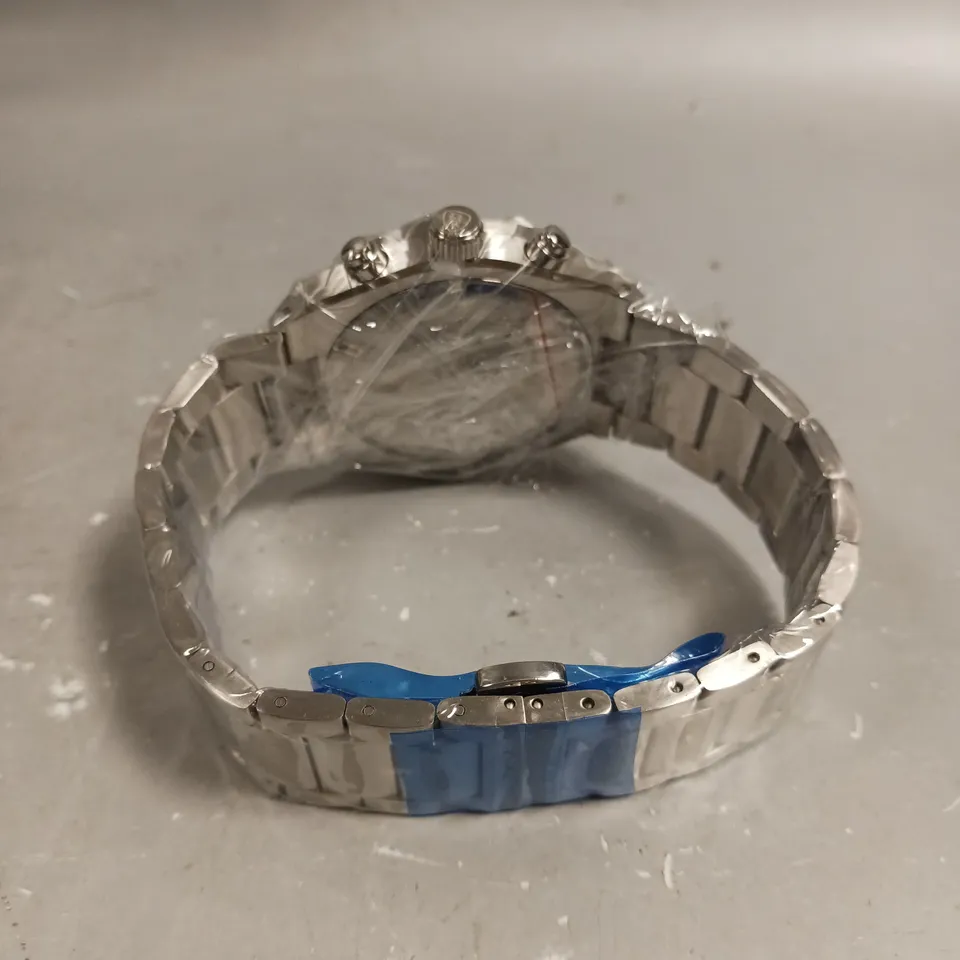 BERNARD REINHARDT WATCH BLUE DIAL 316 STAINLESS STEEL CASE & STRAP