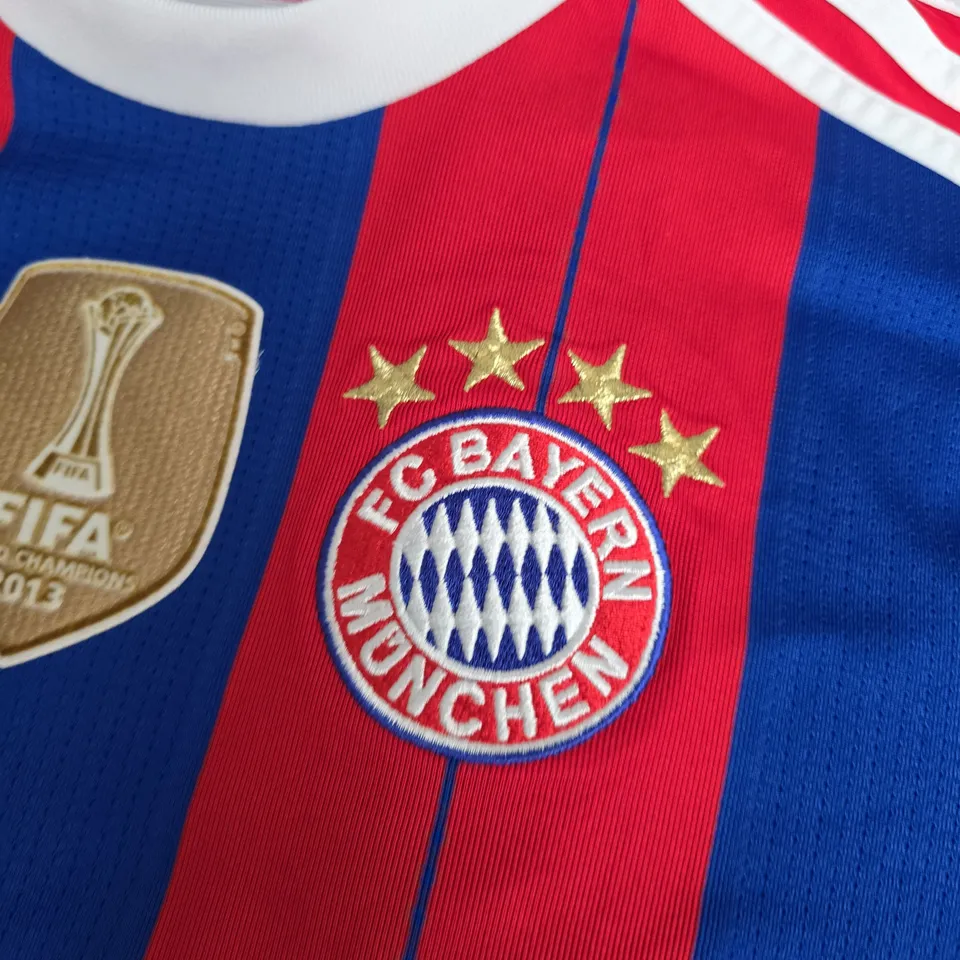 BAYERN MUNICH HOME SHIRT 2014/15 – ADIDAS CLIMACOOL UK 15-16Y (#25 MULLER)