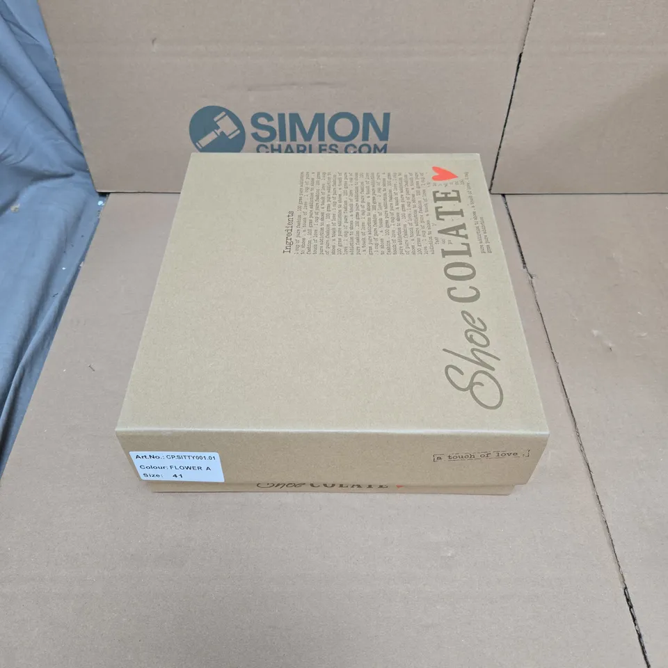 SHOECOLATE FLORAL PRINT ANKLE BOOTS – WOMEN'S UK 7.5 BOXED