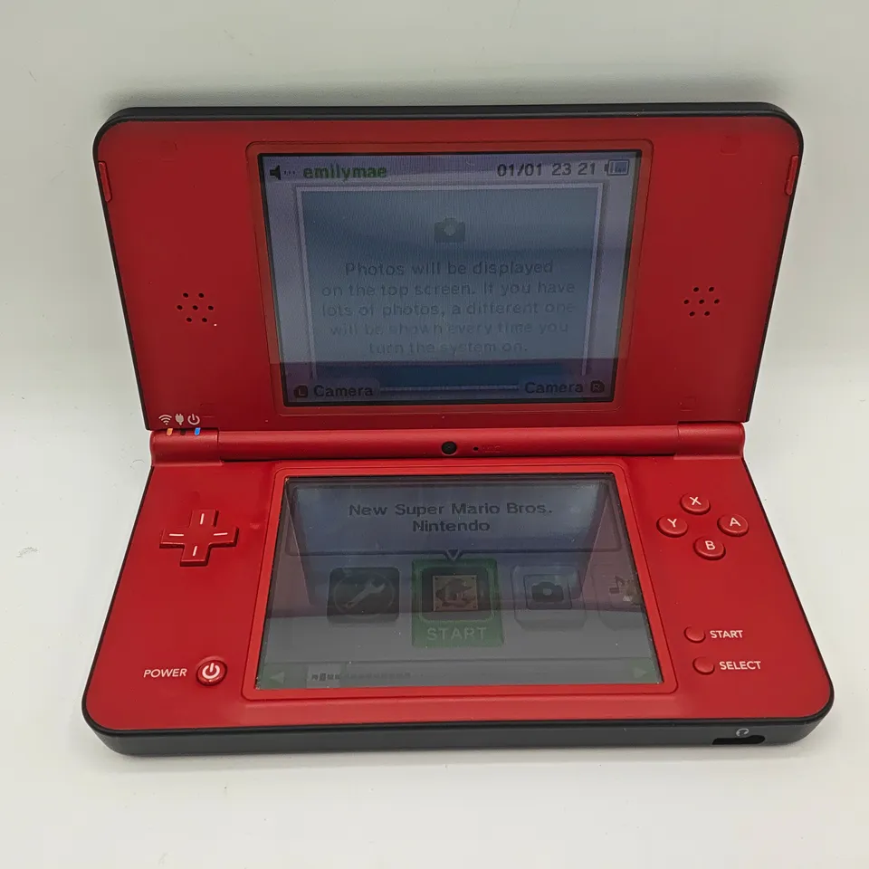 UNBOXED NINTENDO DS XL SUPER MARIO 25TH ANNIVERSARY EDITION IN RED