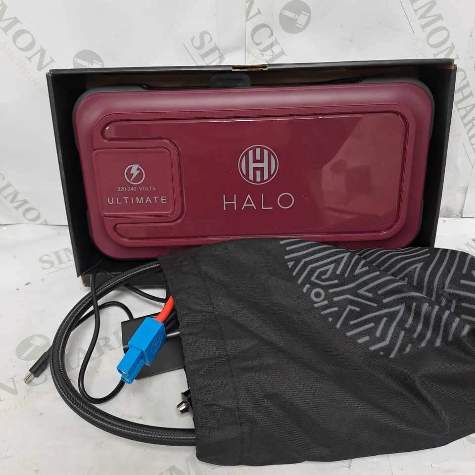 HALO BOLT ULTIMATE POWER BANK W/JUMP STARTER AIR COMPRESSOR & AC OUTLET BLACK/MARBLE