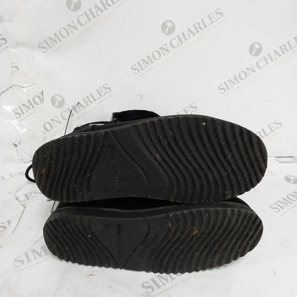 EMU BIRDWOOD BOOTS SIZE 4 BLACK 