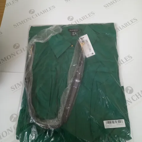 BAGGED KAREN MILLEN COTTON MAXI WOVEN SHIRT DRESS SIZE 6