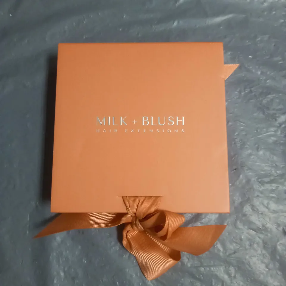 MILK + BLUSH HAIR EXTENSIONS IN 16" SEAMLESS 160G CHOCOLATE BROWN