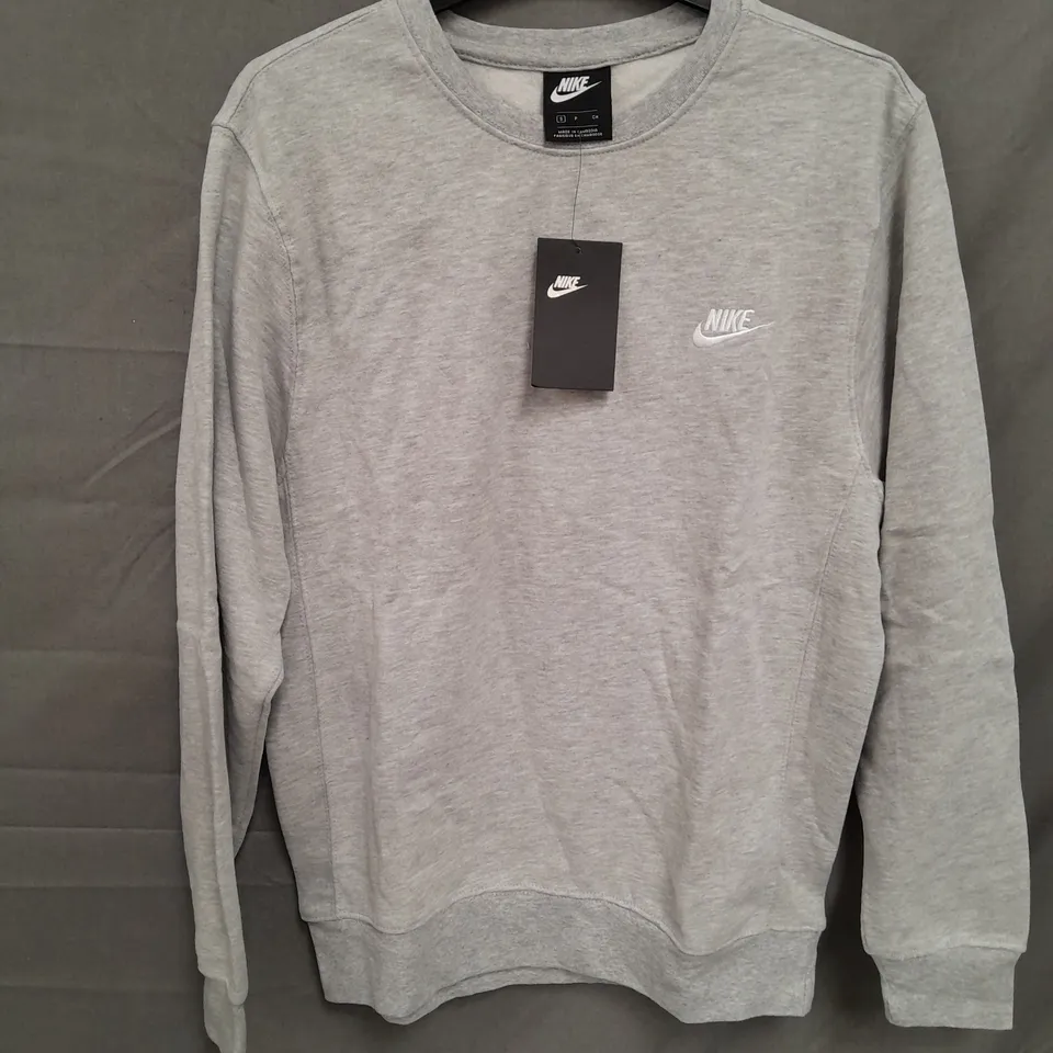 NIKE MENS SWEATSHIRT GREY SIZE S 