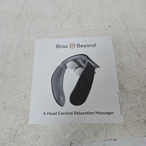 BLISS & BEYOND 4-HEAD CERVICAL RELAXATION MASSAGER – BOXED