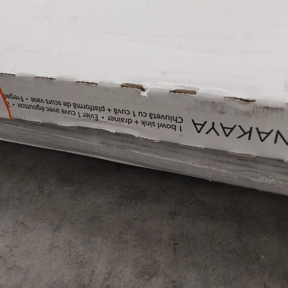 NAKAYA STAINLESS STEEL SINGLE BOWL SINK & DRAINER 