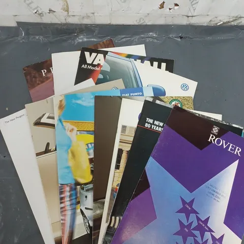 APPROX. 10 OLD CAR MAGAZINES TO INCLUDE - ROVER- VW - FIAT