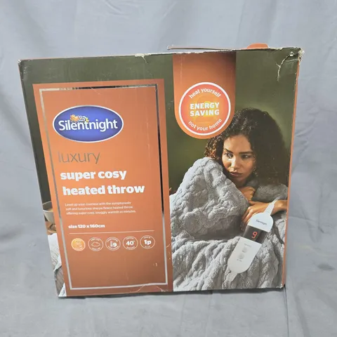 SILENTNIGHT LUXURY SUPER COSY HEATED THROW - 120 X 160CM