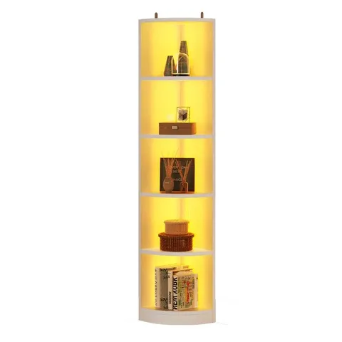 BOXED 180.1CM H X 29.7CM W CORNER BOOKCASE