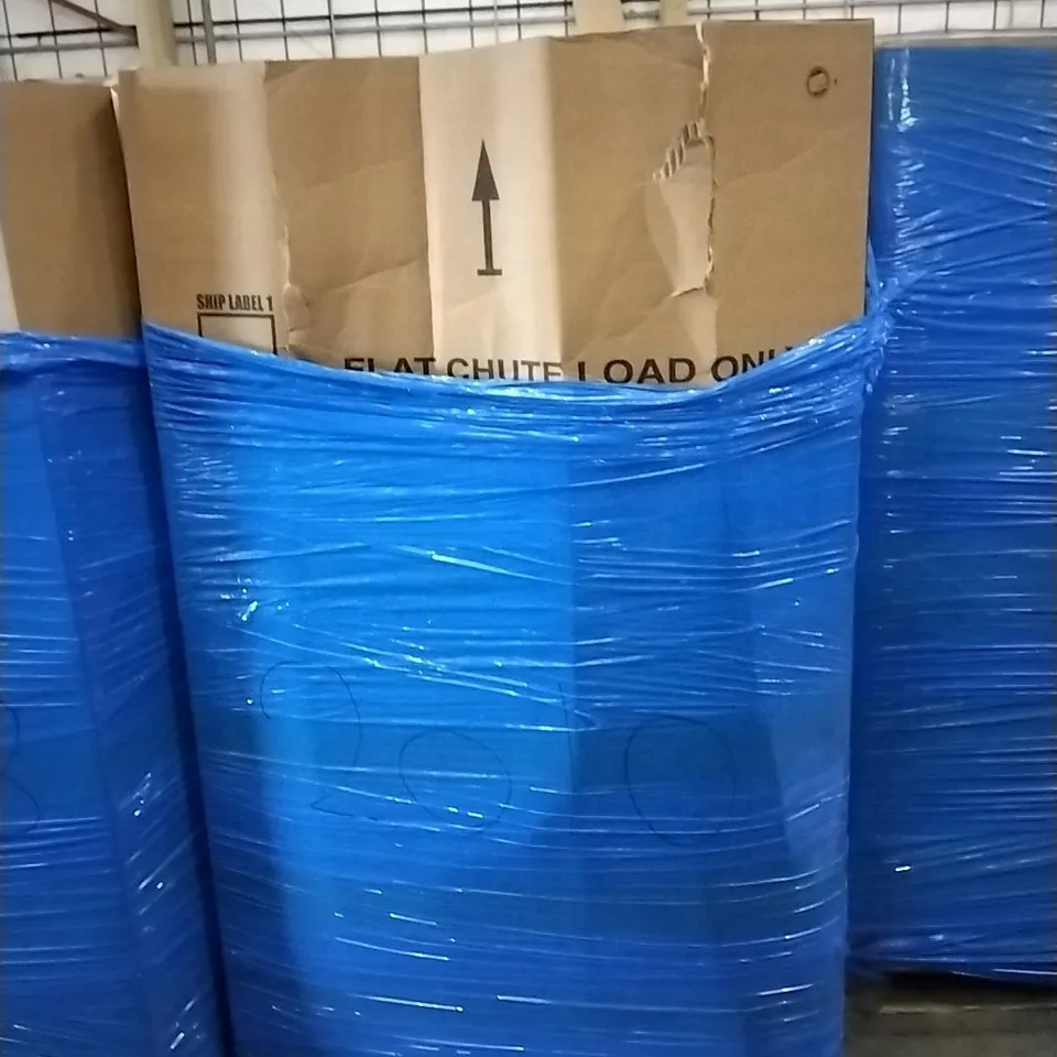 PALLET OF ASSORTED ITEMS INCLUDING CLOTHES RACK, LED CEILING FAN LIGHT, OFFICE CHAIR, COMHOME, HOMIDEC