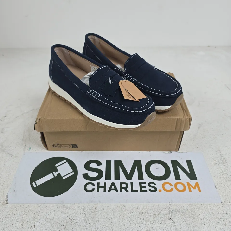 JO&JOE NAVY LOAFERS – STYLE LIMA, UK SIZE 7