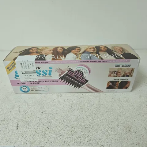 BOXED SHARK GLOSSI HT302UKPK 2-IN-1 HOT BRUSH AND AIR GLOSSER - LYCHEE