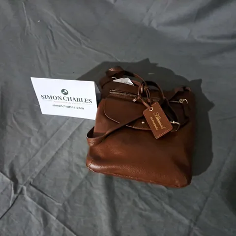 ASHWOOD LEATHER CROSSBODY BAG IN HERITAGE TAN 