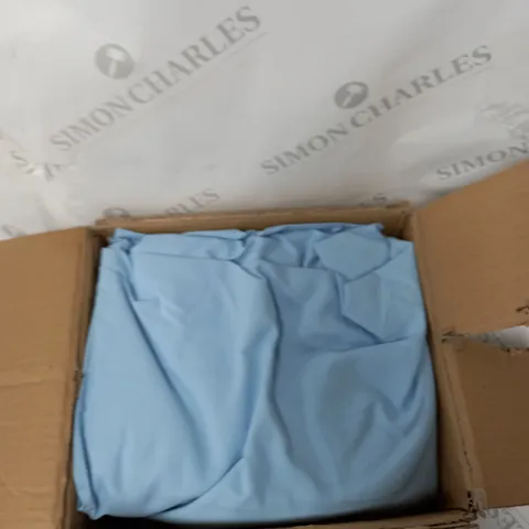 SUPERSOFT BY COZEE HOME DEEP POCKET FITTED SHEET IN BLUE - DOUBLE
